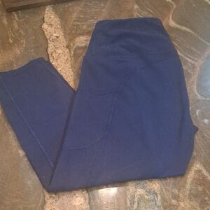 Navy Blue Capri Leggings